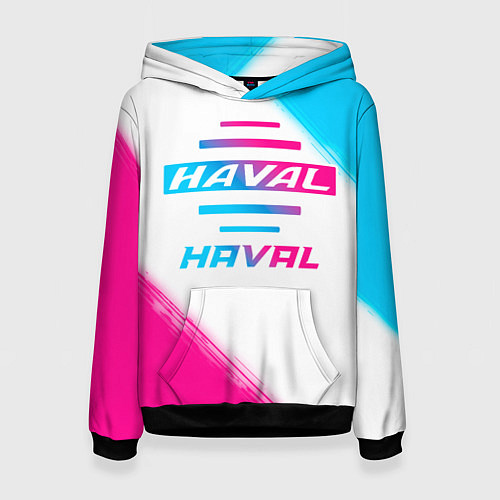 Женская толстовка Haval neon gradient style / 3D-Черный – фото 1