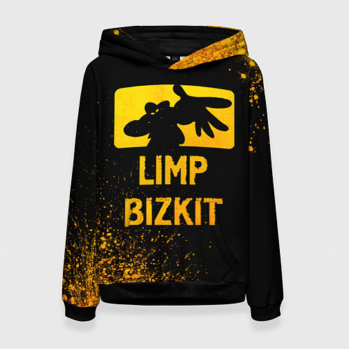 Женская толстовка Limp Bizkit - gold gradient / 3D-Черный – фото 1