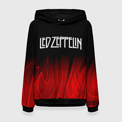 Женская толстовка Led Zeppelin red plasma