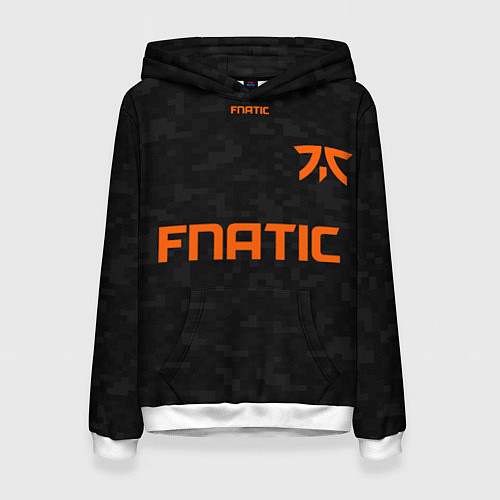 Женская толстовка Форма Fnatic pixels / 3D-Белый – фото 1