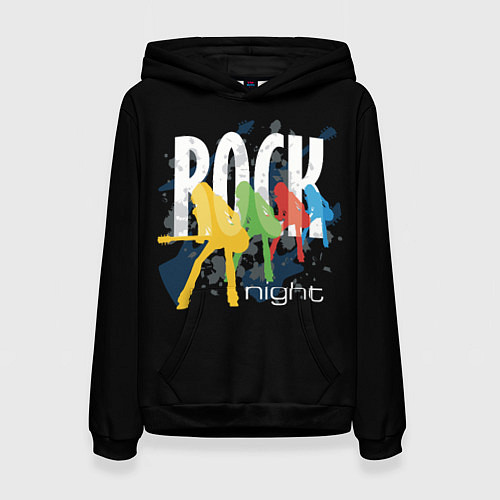 Женская толстовка Rock Night / 3D-Черный – фото 1