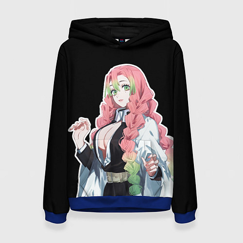 Женская толстовка Мицури канроджи - минимализм / 3D-Синий – фото 1