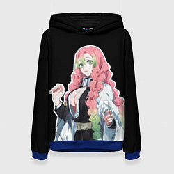 Толстовка-худи женская Мицури канроджи - минимализм, цвет: 3D-синий