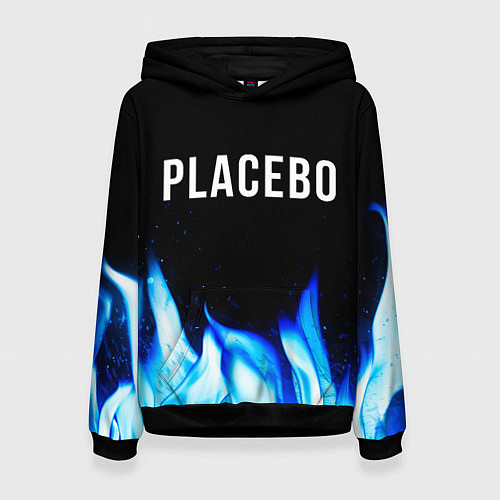 Женская толстовка Placebo blue fire / 3D-Черный – фото 1