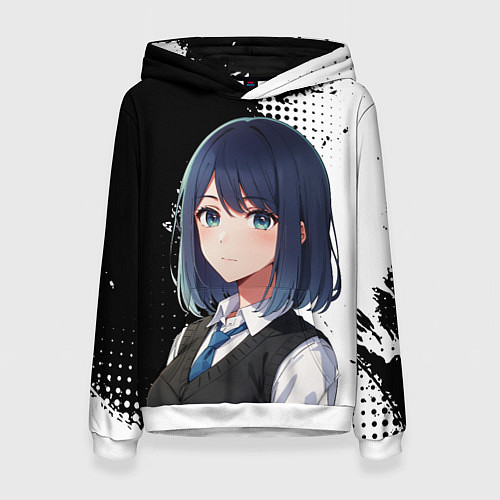 Женская толстовка Звездное дитя - аканэ / 3D-Белый – фото 1