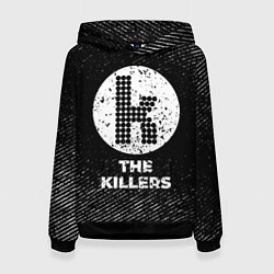 Женская толстовка The Killers с потертостями на темном фоне