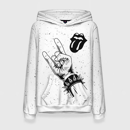 Женская толстовка Rolling Stones и рок символ / 3D-Белый – фото 1