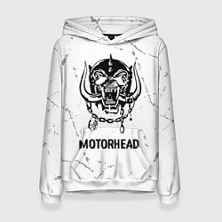 Женская толстовка Motorhead glitch на светлом фоне