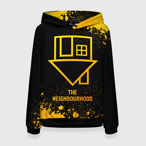 Женская толстовка The Neighbourhood - gold gradient / 3D-Черный – фото 1