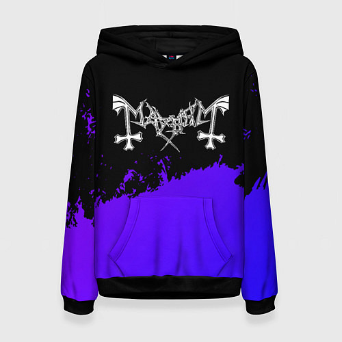 Женская толстовка Mayhem purple grunge / 3D-Черный – фото 1