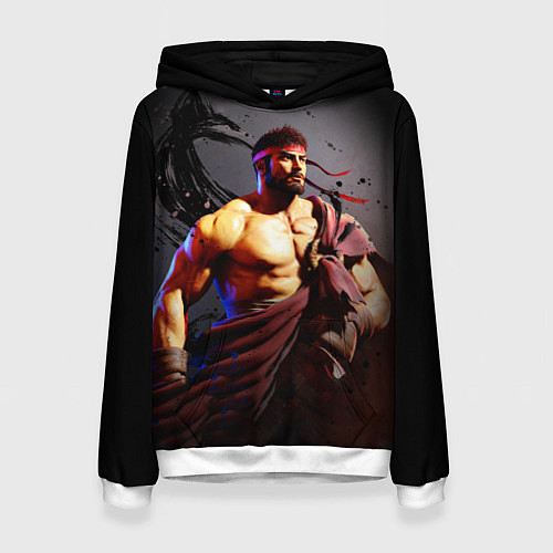 Женская толстовка Street Fighter: Ryu / 3D-Белый – фото 1