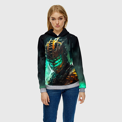 Женская толстовка Dead Space horror / 3D-Меланж – фото 3