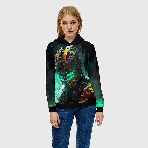 Женская толстовка Dead Space horror / 3D-Черный – фото 3