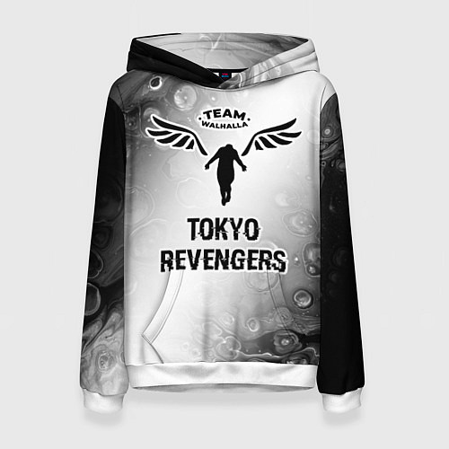 Женская толстовка Tokyo Revengers glitch на светлом фоне / 3D-Белый – фото 1