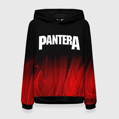 Женская толстовка Pantera red plasma / 3D-Черный – фото 1