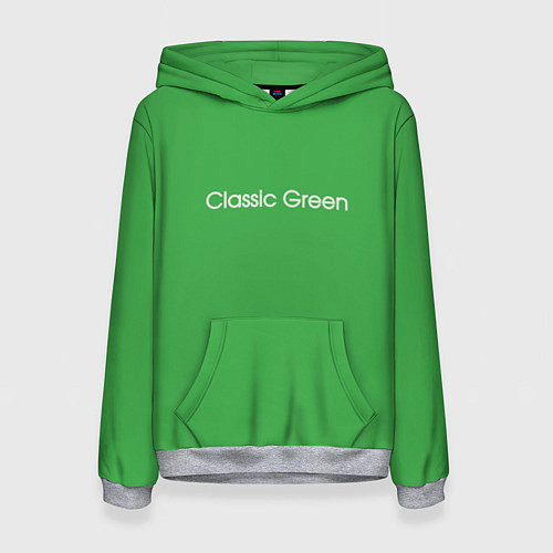 Женская толстовка Classic Green / 3D-Меланж – фото 1