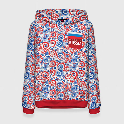 Женская толстовка Made in Russia / 3D-Красный – фото 1