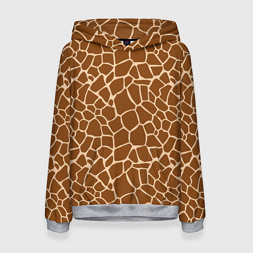 Женская толстовка Пятнистая шкура жирафа / 3D-Меланж – фото 1