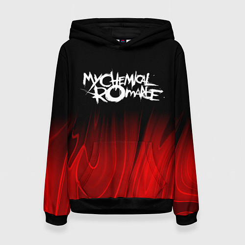 Женская толстовка My Chemical Romance red plasma / 3D-Черный – фото 1