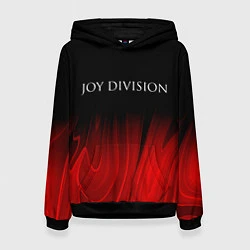 Толстовка-худи женская Joy Division red plasma, цвет: 3D-черный