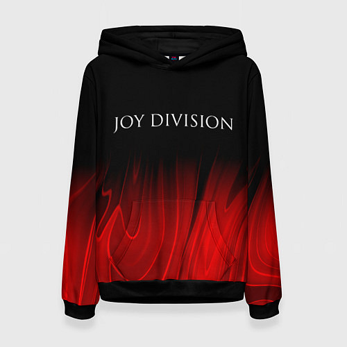 Женская толстовка Joy Division red plasma / 3D-Черный – фото 1