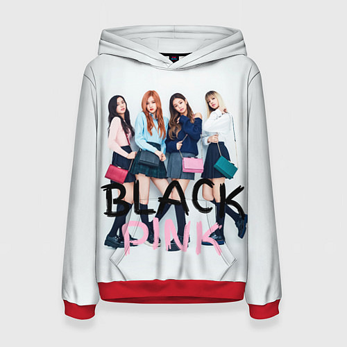 Женская толстовка Blackpink girls / 3D-Красный – фото 1