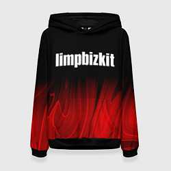 Женская толстовка Limp Bizkit red plasma