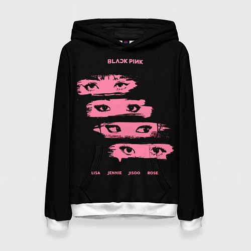 Женская толстовка Blackpink Eyes / 3D-Белый – фото 1