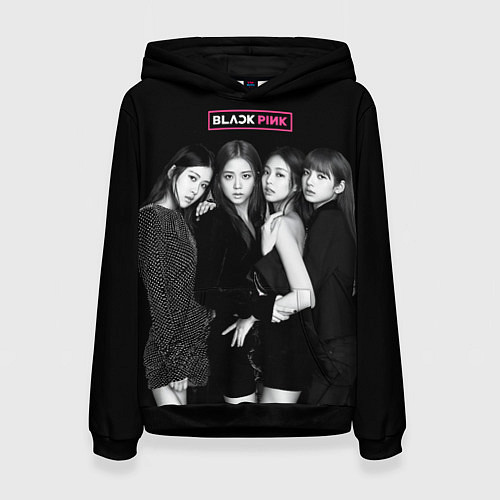 Женская толстовка Blackpink - girl group / 3D-Черный – фото 1