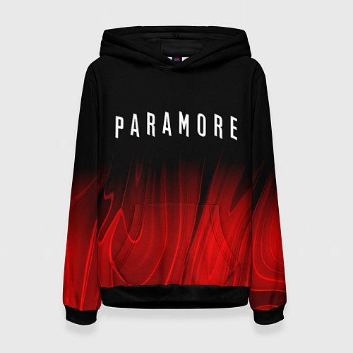 Женская толстовка Paramore red plasma / 3D-Черный – фото 1