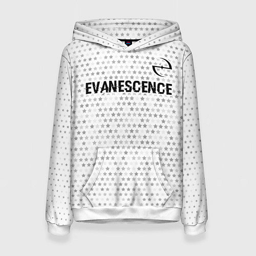 Женская толстовка Evanescence glitch на светлом фоне: символ сверху / 3D-Белый – фото 1