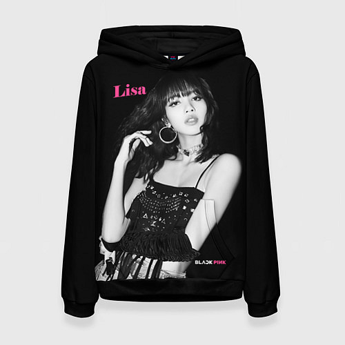 Женская толстовка Blackpink lovely Lisa / 3D-Черный – фото 1