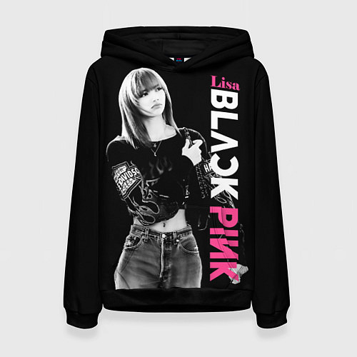 Женская толстовка Blackpink Beautiful Lisa / 3D-Черный – фото 1