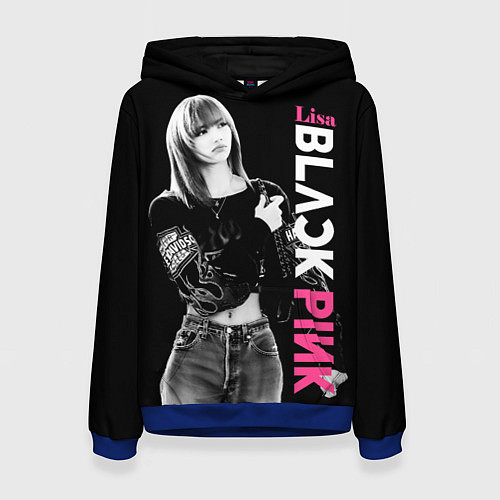 Женская толстовка Blackpink Beautiful Lisa / 3D-Синий – фото 1