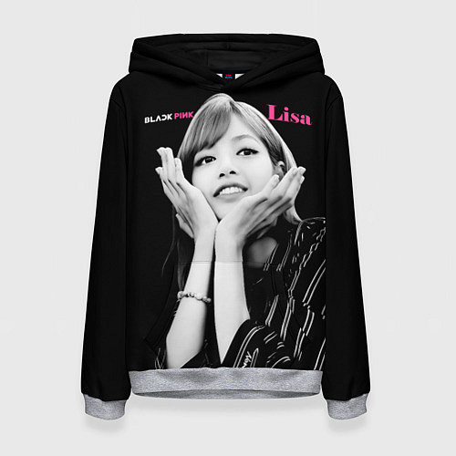 Женская толстовка Blackpink Lisa gesture of love / 3D-Меланж – фото 1