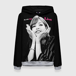 Толстовка-худи женская Blackpink Lisa gesture of love, цвет: 3D-меланж