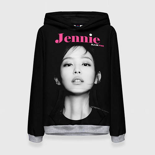 Женская толстовка Blackpink Jennie Portrait / 3D-Меланж – фото 1