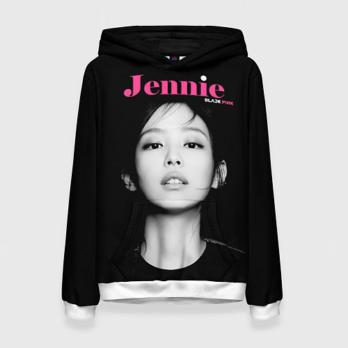 Женская толстовка Blackpink Jennie Portrait / 3D-Белый – фото 1