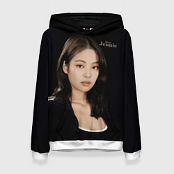 Толстовка-худи женская Blackpink Jennie sportswoman, цвет: 3D-белый