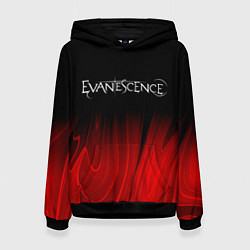 Женская толстовка Evanescence red plasma