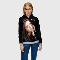 Толстовка-худи женская Blackpink Cute Jisoo Kim, цвет: 3D-меланж — фото 2
