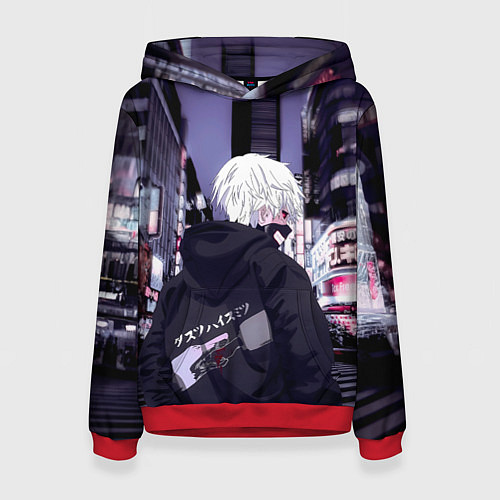 Женская толстовка Kaneki Ken / 3D-Красный – фото 1