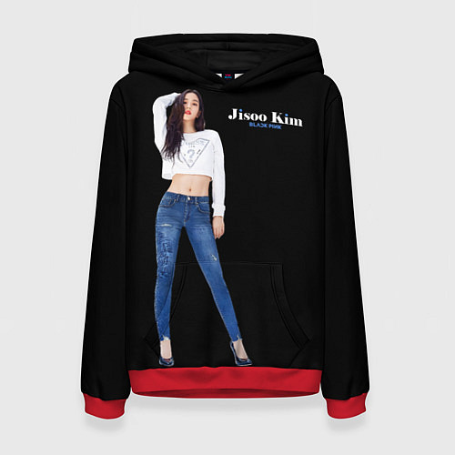 Женская толстовка Blackpink Magnificent Jisoo / 3D-Красный – фото 1