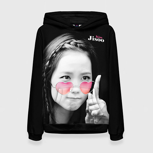 Женская толстовка Blackpink Jisoo Attention sign / 3D-Черный – фото 1