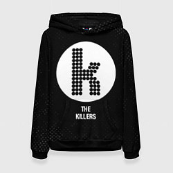 Женская толстовка The Killers glitch на темном фоне