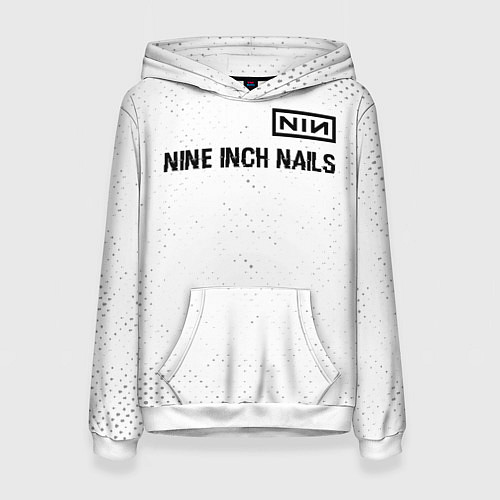 Женская толстовка Nine Inch Nails glitch на светлом фоне: символ све / 3D-Белый – фото 1