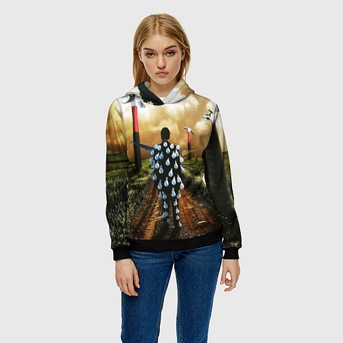 Женская толстовка Pink Floyd Tribute / 3D-Черный – фото 3