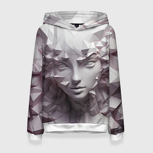 Женская толстовка Скульптура с шипами / 3D-Белый – фото 1
