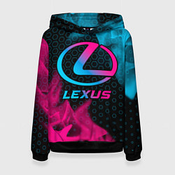 Женская толстовка Lexus - neon gradient