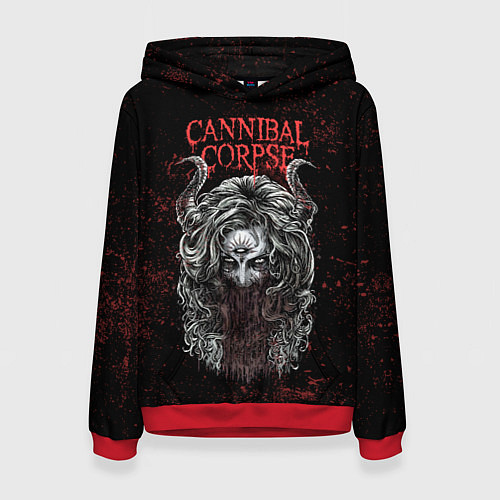 Женская толстовка Cannibal Corpse art / 3D-Красный – фото 1